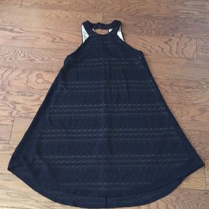Anthropologie Alya black sleeveless dress